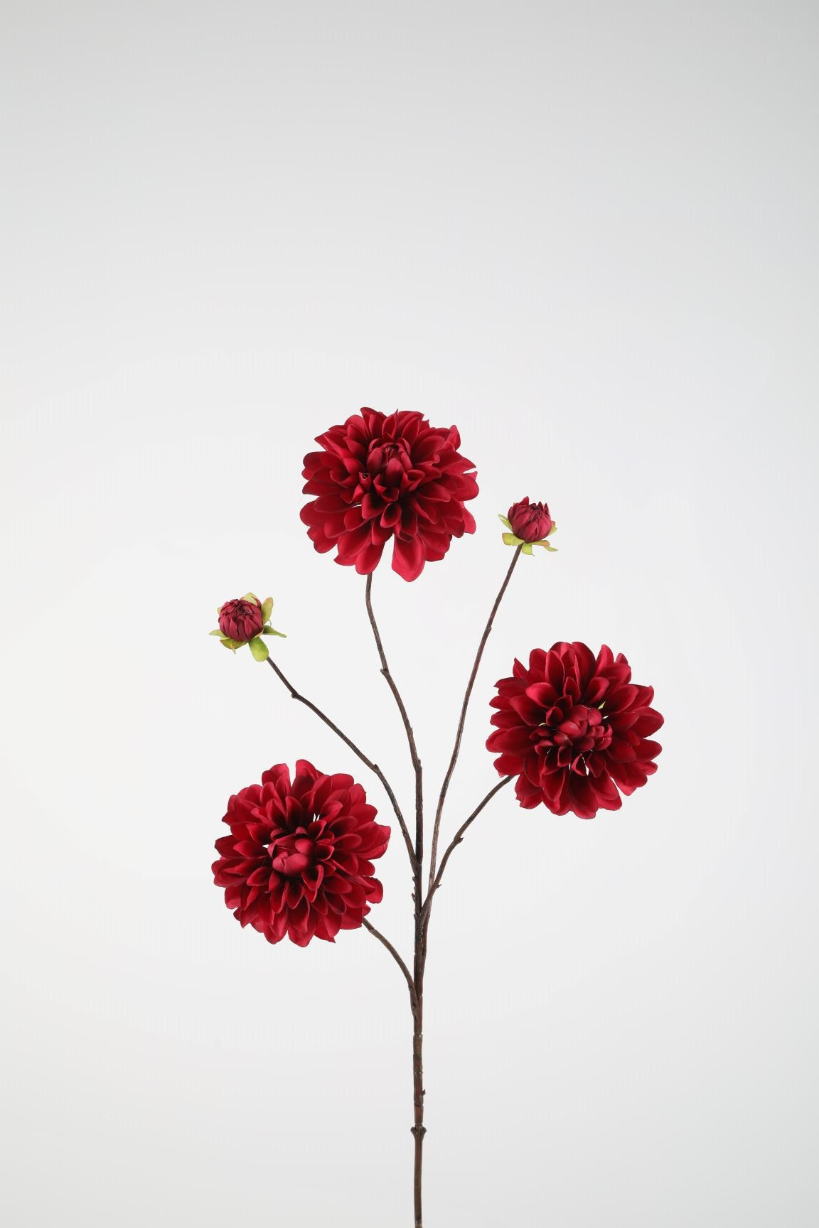 Zijden bloem - Dahlia - bordeaux