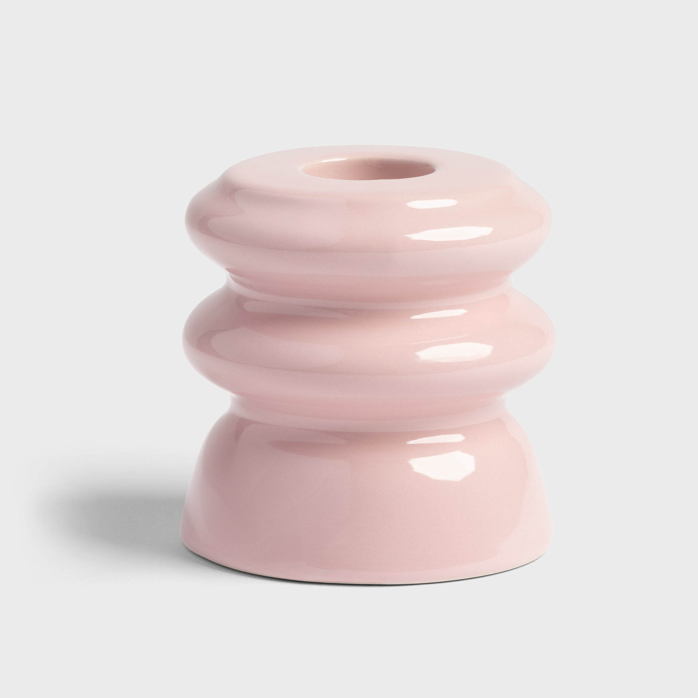 Kaarsenhouder licht roze