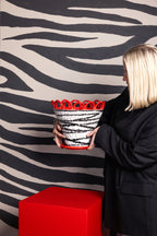 Pot Patty L Zebra/Rood