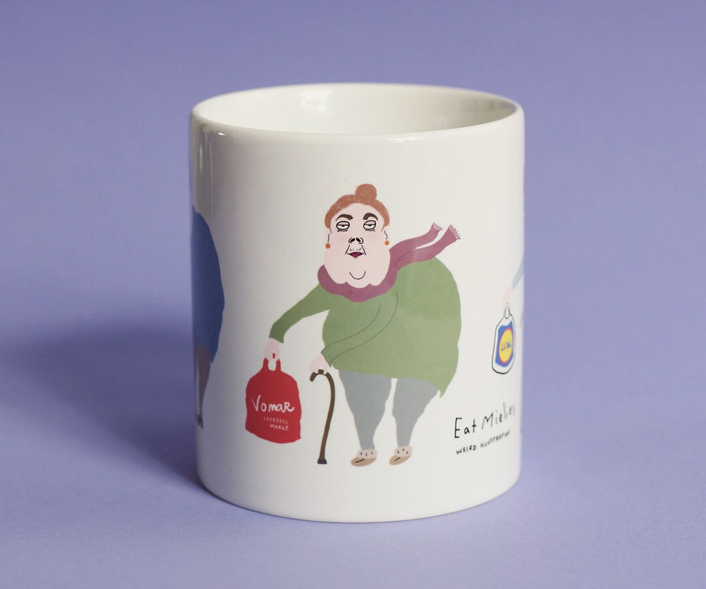 Shopping grannies mug