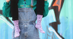 Titties socks: purple