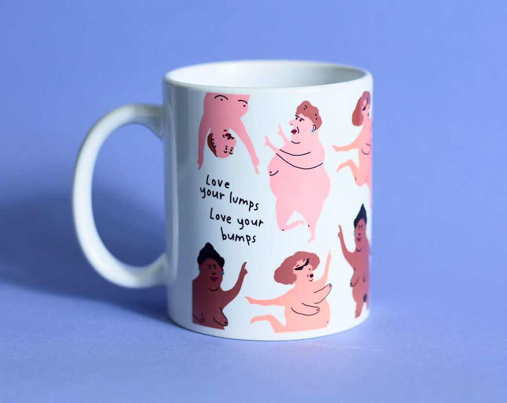 Lumps and bumps mug