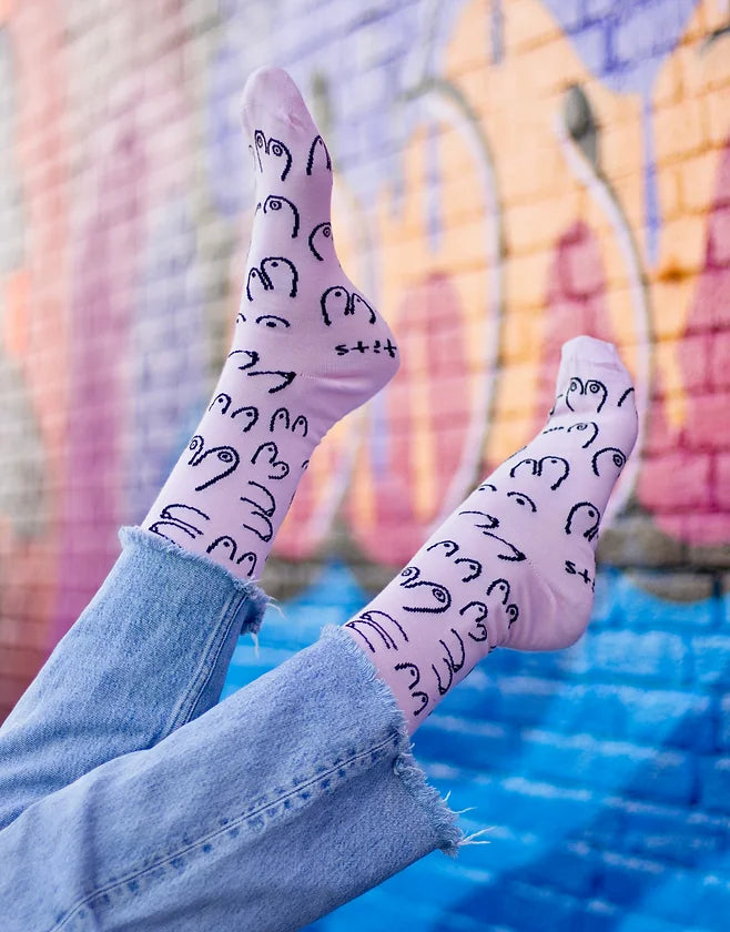 Titties socks: pink
