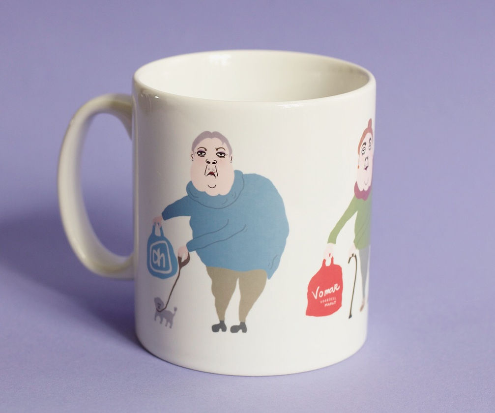 Shopping grannies mug