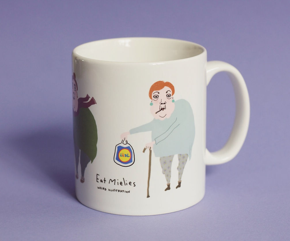 Shopping grannies mug