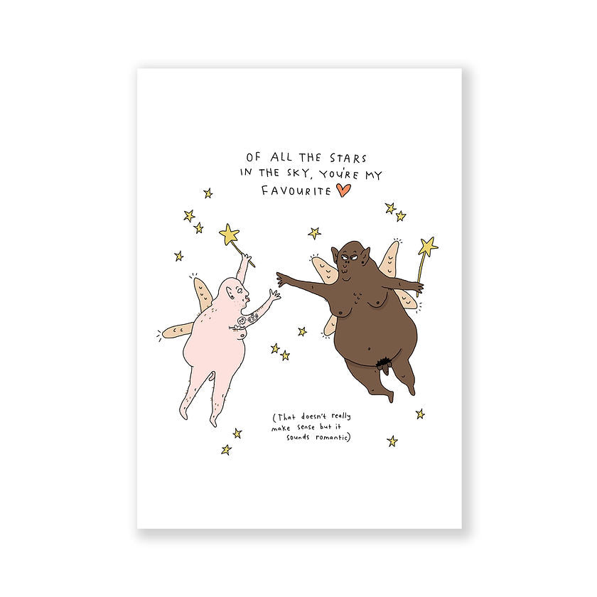 Romantic fairies - kaartje A6