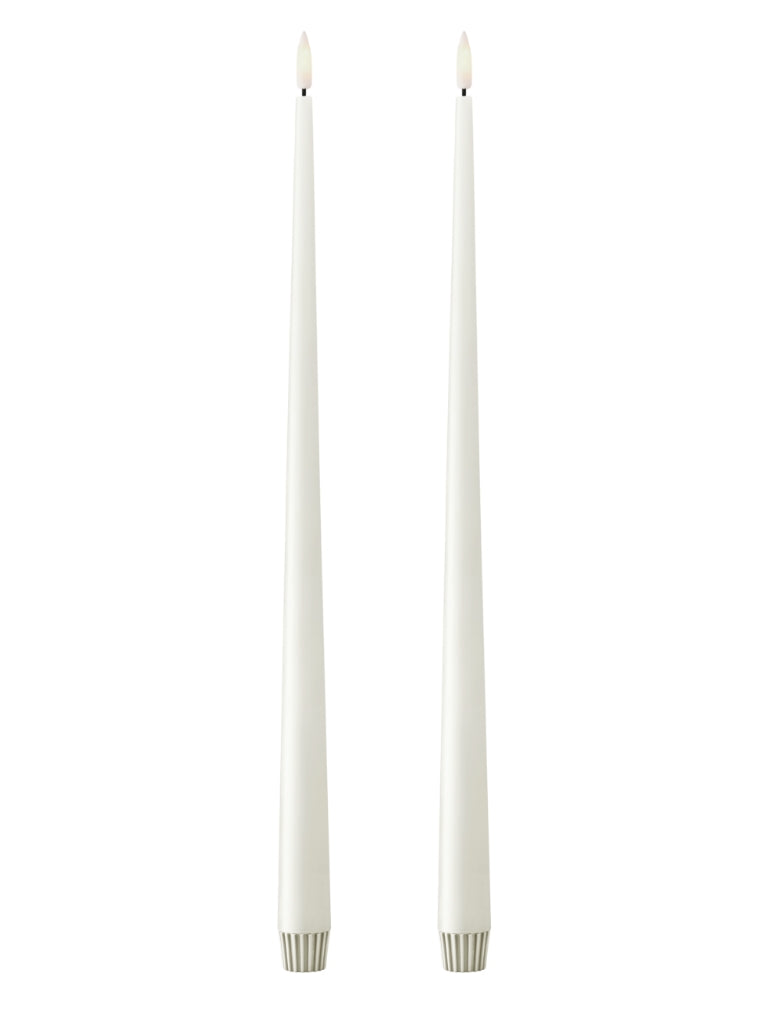 Ester & Erik LED taper kaarsen (set van 2) - 40cm - Silky