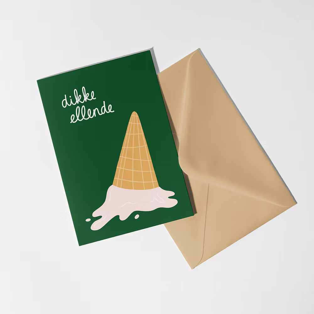 Dikke ellende - kaartje A6