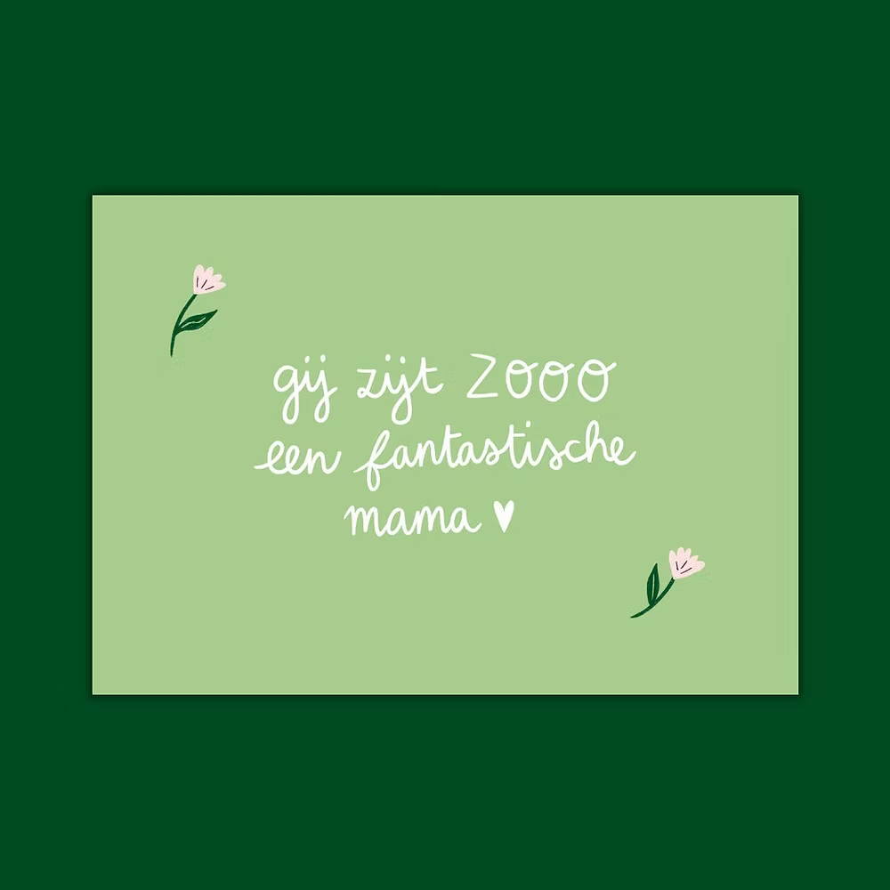 Fantastische mama - kaartje A6