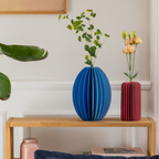 Papieren vaas 'Yuki' blauw