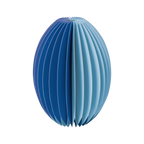 Papieren vaas 'Yuki' blauw