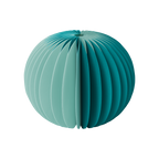 Papieren vaas 'Yuki' petrol