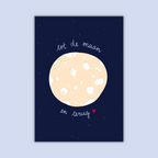 Maan en terug - kaartje A6
