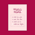 Merci mama - kaartje A6