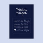 Merci papa - kaartje A6
