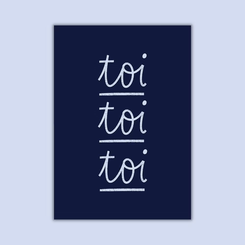 Toi toi - kaartje A6
